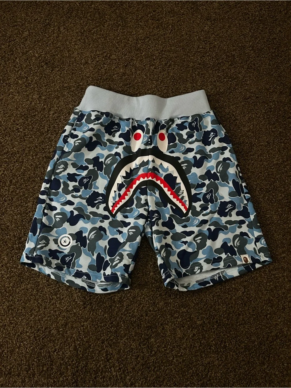 Bape Shorts Blue ABC Camo Size M